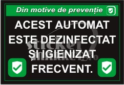 Stickere automate cafea - sticker preventie 9,5x6,5cm
