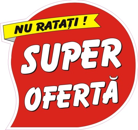 Amenajari vitrine - Sticker super oferta