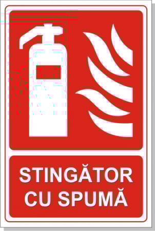 Stickere PSI - Stingator cu Spuma 30x20cm