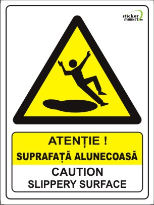 Bilingve - Suprafata alunecoasa 20x15cm