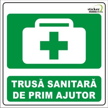 Trusa sanitara de prim ajutor 14x14cm