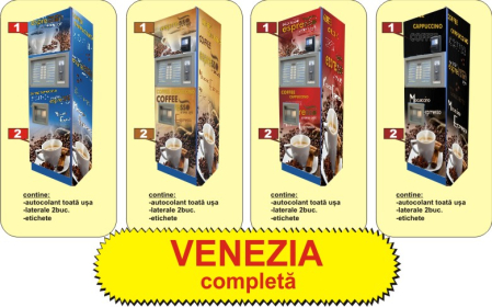 Autocolante automate cafea - Venezia complet
