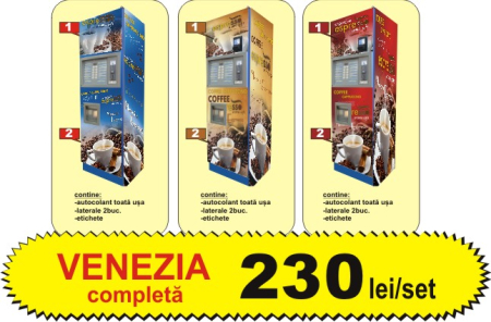 Autocolante automate cafea - venezia complet