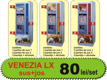 Autocolante automate cafea - venezia lx frontal