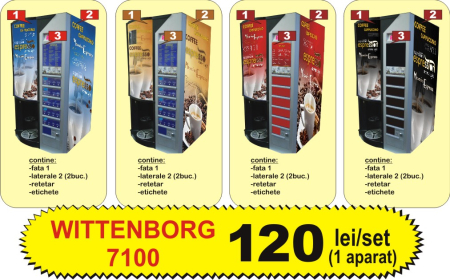 Autocolante automate cafea - wittenborg 7100