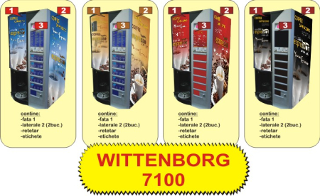 Autocolante automate cafea - Wittenborg 7100