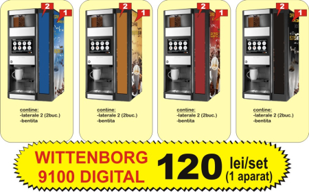 Autocolante automate cafea - wittenborg 9100