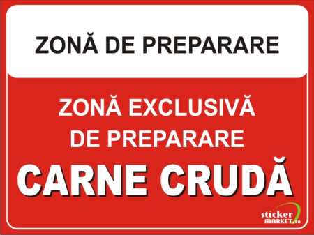 Horeca - Zona carne cruda 20x15cm