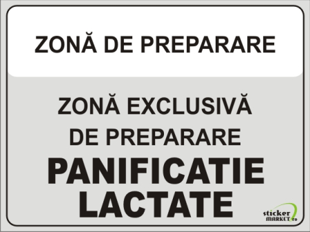 Zona panificatie lactate 20x15cm