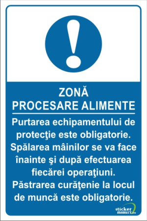 Zona procesare alimente 30x20cm