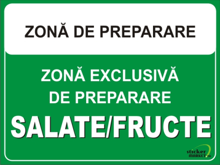 Horeca - Zona salate/fructe 20x15cm