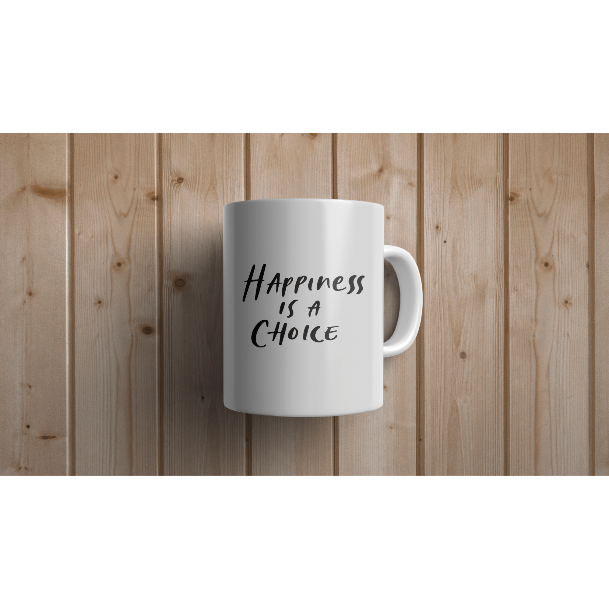 Cana Happiness Is A Choice pentru cafea, ceai sau cadou, Alb, 380ml [3]