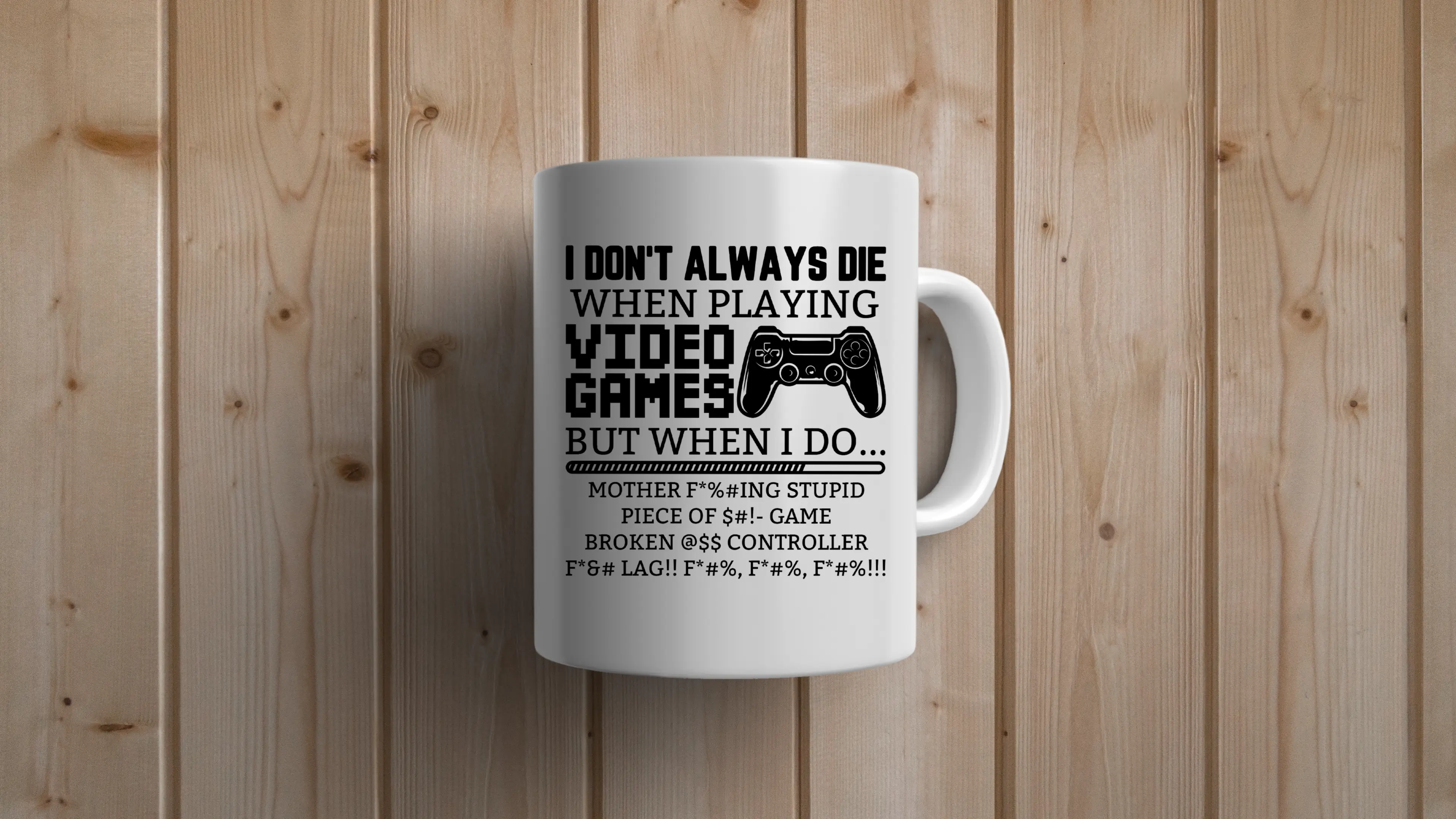 Cana I don't always die pentru cafea, ceai sau ocazii speciale, Alb, 380ml [2]