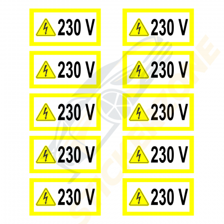 Set Autocolant 230V 10 bucati