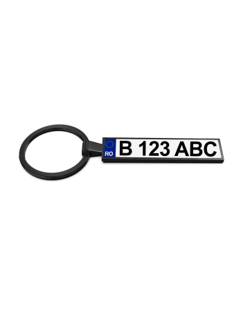 Brelocuri Auto - Breloc personalizat cu numar auto