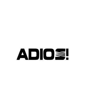 Seat - Sticker Adios, Alb, 10 cm