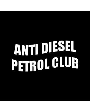 Texte - Sticker Anti Diesel Petrol Club, Alb, 10 cm