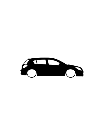 Opel - Sticker Astra H, Alb, 10 cm