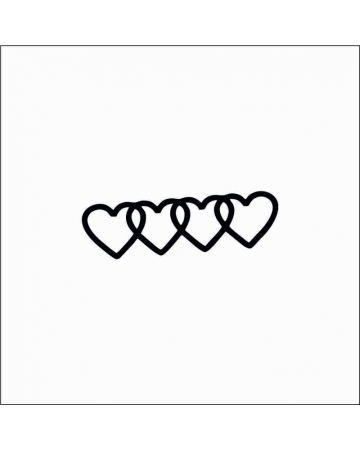 Marci auto - Sticker Audi Inimi, Alb, 10 cm