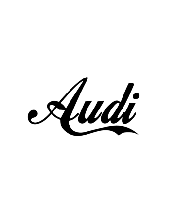 Marci auto - Sticker Auto Audi, Alb, 10 cm