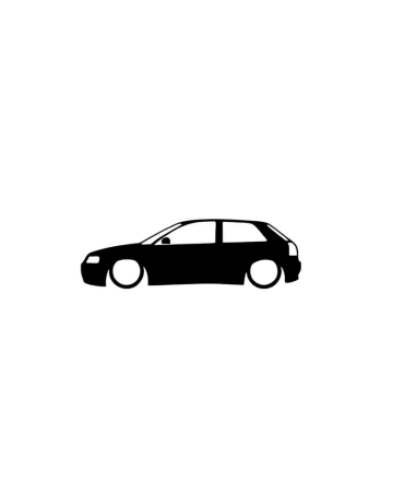 Audi - Sticker Auto Audi A3 8L, Alb, 10 cm