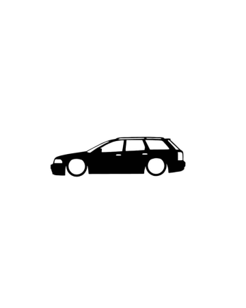 Audi - Sticker Auto Audi A4 B5 Avant, Alb, 10 cm