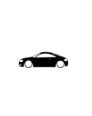 Audi - Sticker Auto Audi TT, Alb, 10 cm