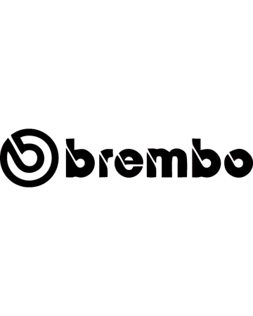 Texte - Sticker Auto Brembo, Alb, 10 cm