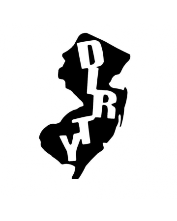 Texte - Sticker Auto Dirty, Alb, 10 cm
