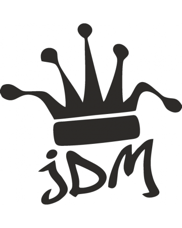 JDM - Sticker Auto JDM, Alb, 10 cm