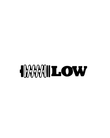 Low - Sticker Auto Low, Alb, 10 cm