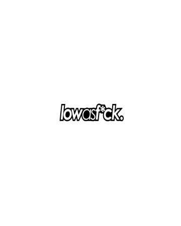 Low - Sticker Auto Low As F--k, Alb, 10 cm