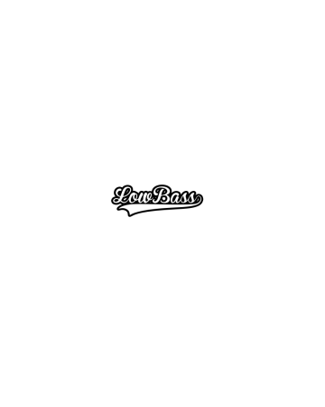 Car Audio - Sticker Auto Low Bass, Alb, 10 cm