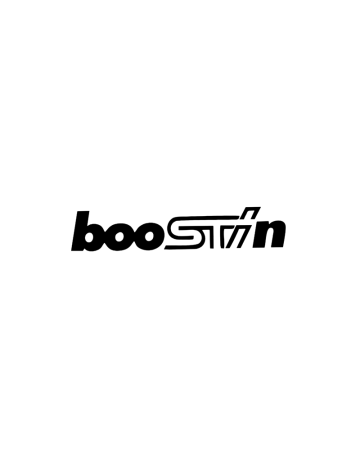 Racing - Sticker BooSTIn, Alb, 10 cm