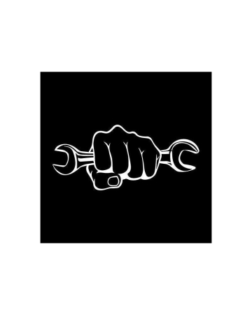 Diverse - Sticker Cheie, Alb, 10 cm