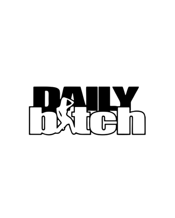 18+ sticker - Sticker Daily B--ch 2, Alb, 10 cm