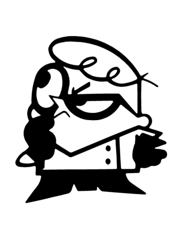 Diverse - Sticker Dexter, Alb, 10 cm
