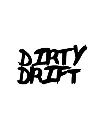 Stickere Auto - Sticker Dirty Drift, Alb, 10 cm