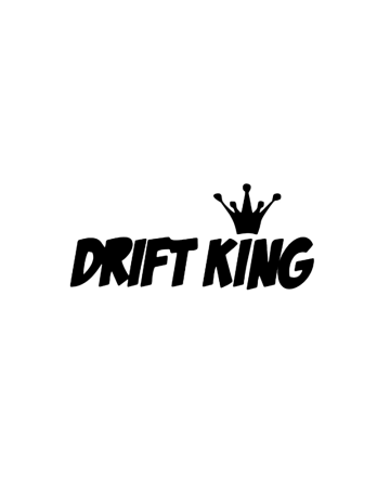 Drift - Sticker Drift King 3, Alb, 10 cm
