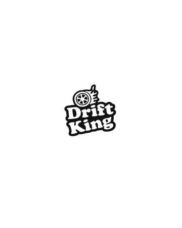 Racing - Sticker Drift King, Alb, 10 cm