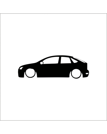 Marci auto - Sticker Ford Focus, Alb, 10 cm