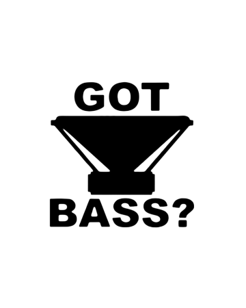 Car Audio - Sticker Got Bass 2, Alb, 10 cm