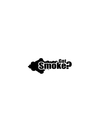 Racing - Sticker Got Smoke, Alb, 10 cm