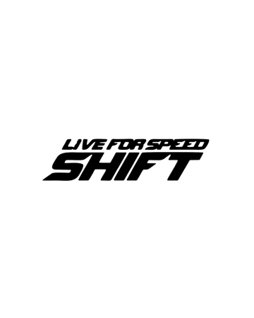 Drift - Sticker Live For Speed Shift, Alb, 10 cm