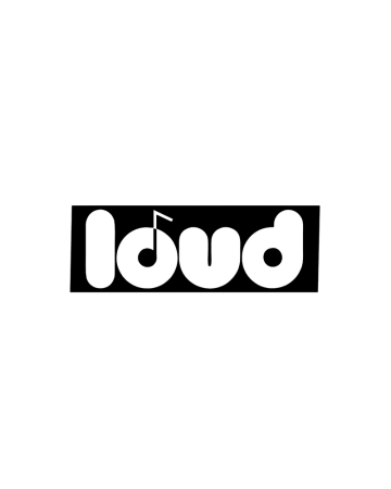 Car Audio - Sticker Loud, Alb, 10 cm