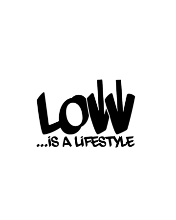 Low - Sticker Low Is A Life Style 2, Alb, 10 cm