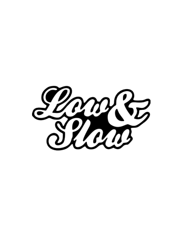 Low - Sticker Low & Slow 2, Alb, 10 cm