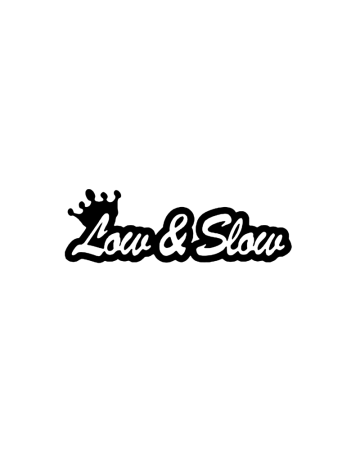 Low - Sticker Low & Slow 3, Alb, 10 cm