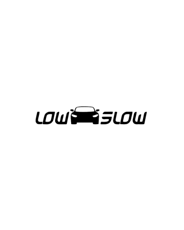 Low - Sticker Low & Slow 4, Alb, 10 cm