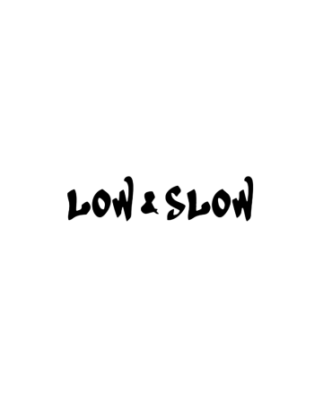 Low - Sticker Low & Slow 8, Alb, 10 cm